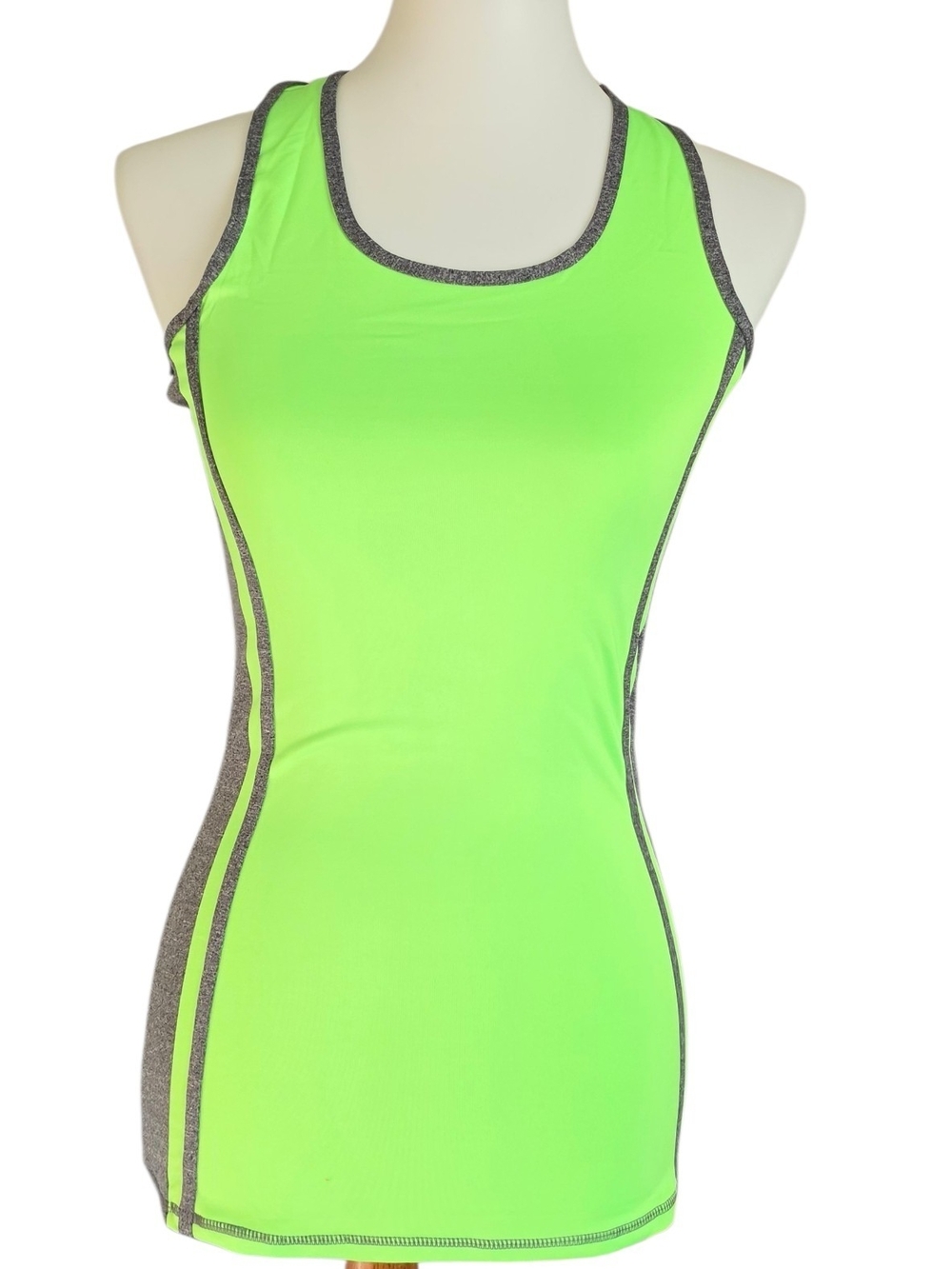 Women's Neon Green Athletic Tank Top - Brand